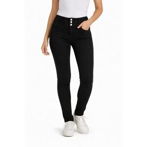 Fashion 2 Love High Rise Button Fly Dark Wash Denim Jeans Women's Size 20